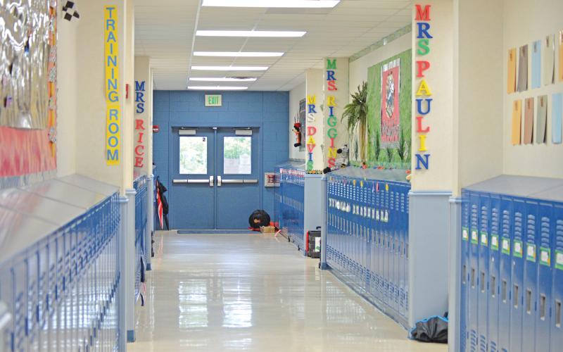 (ARCHIVE PHOTO | THE GRAHAM LEADER) A hallway inside of Pioneer Elementary School. Graham ISD is having an interior door locking system installed in the district which is scheduled to be in place for the 2024-2025 school year.
